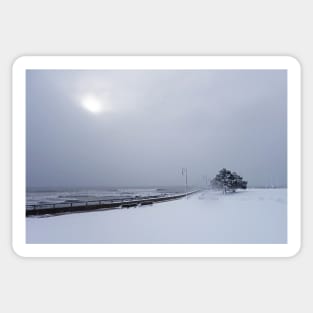 Red Rock Park Snow on the Lynn Waterfront Lynn MA Sticker